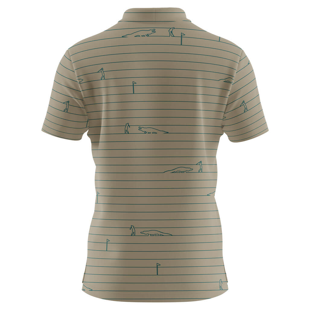 Local Lines Tan Golf Polo