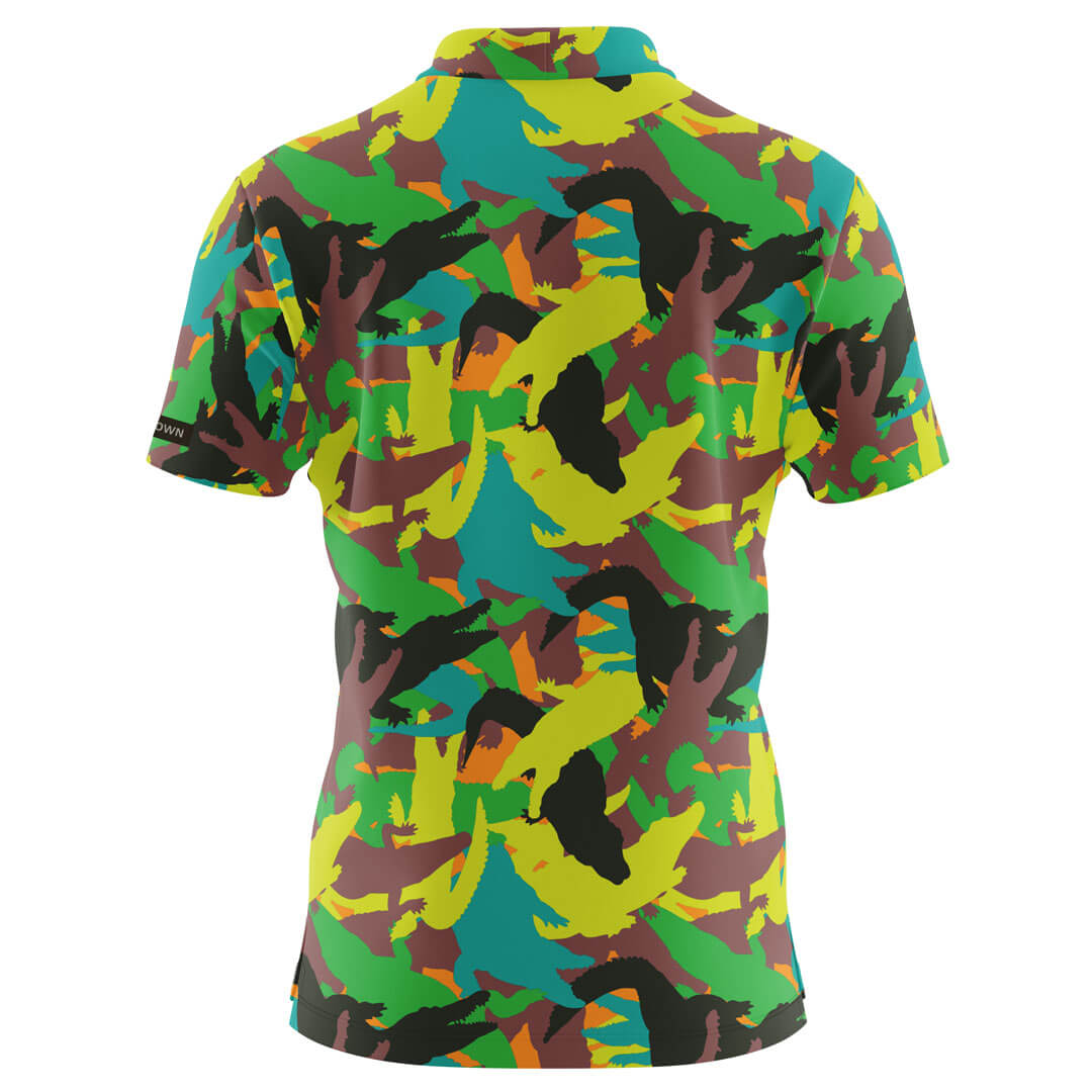 Cocktail Camo Gator Golf Polo