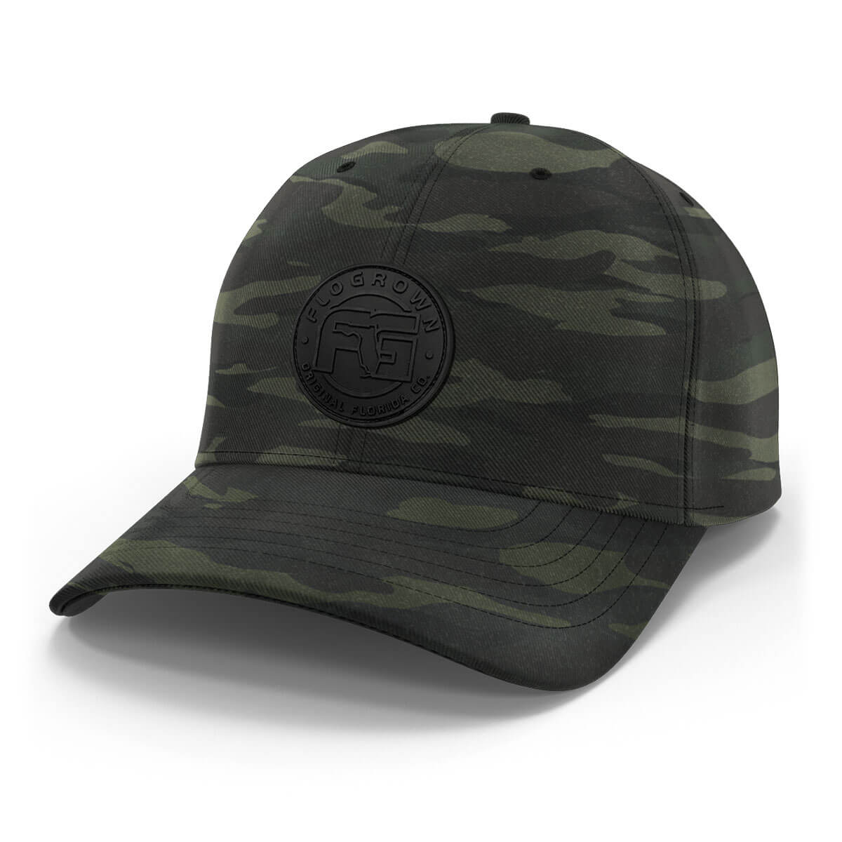 FloGrown Black Camo AOP Hat | Gear Up Surplus