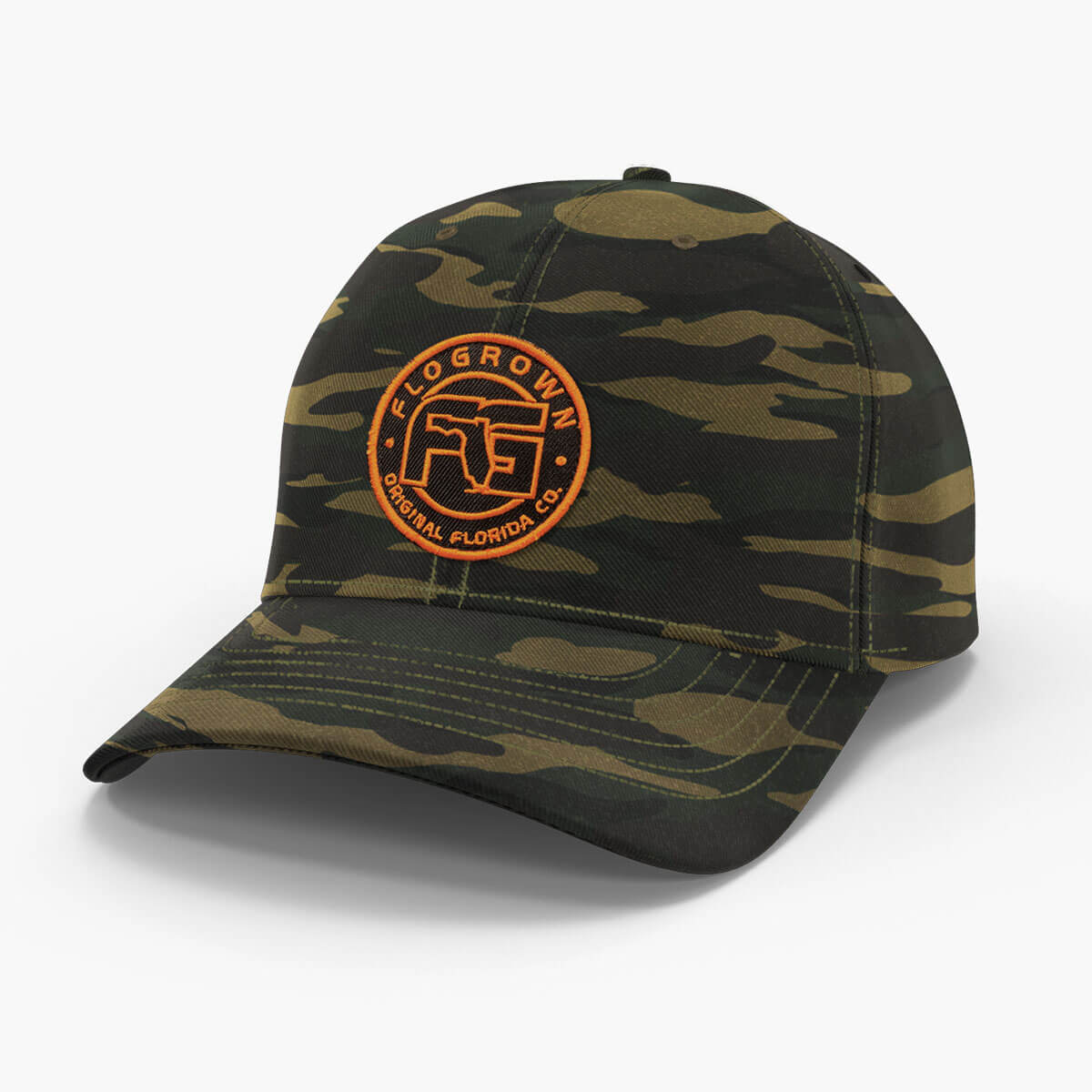 Hunter Orange Logo AOP Camo Hat