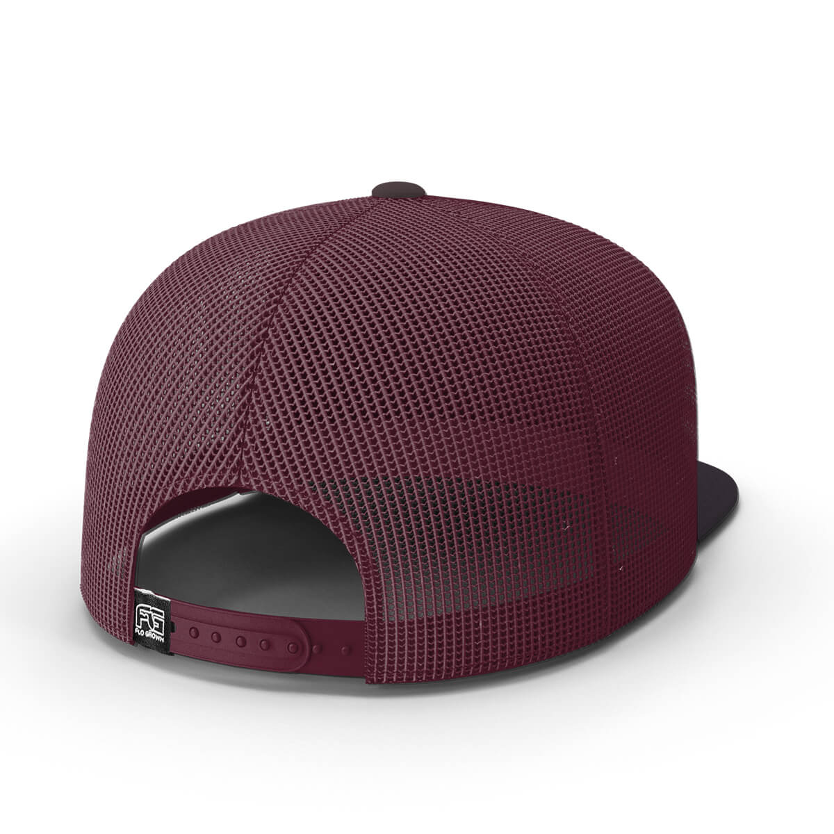Half Flag Patch Red Mesh Hat