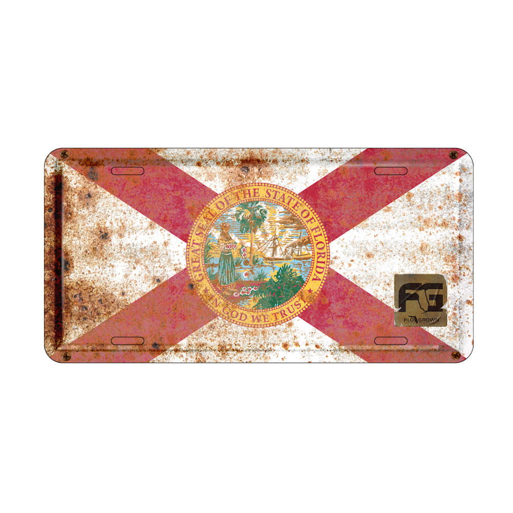 Old Traditional License Plate