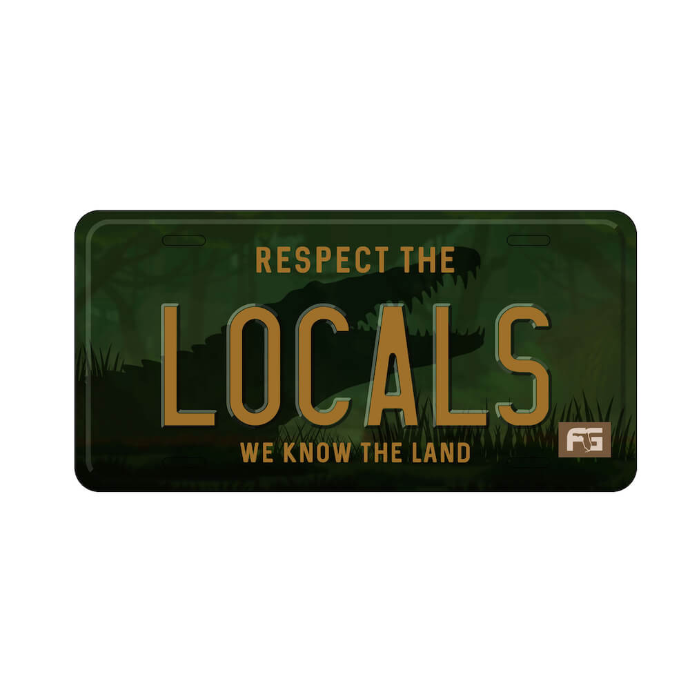 Respect the Locals License Plate