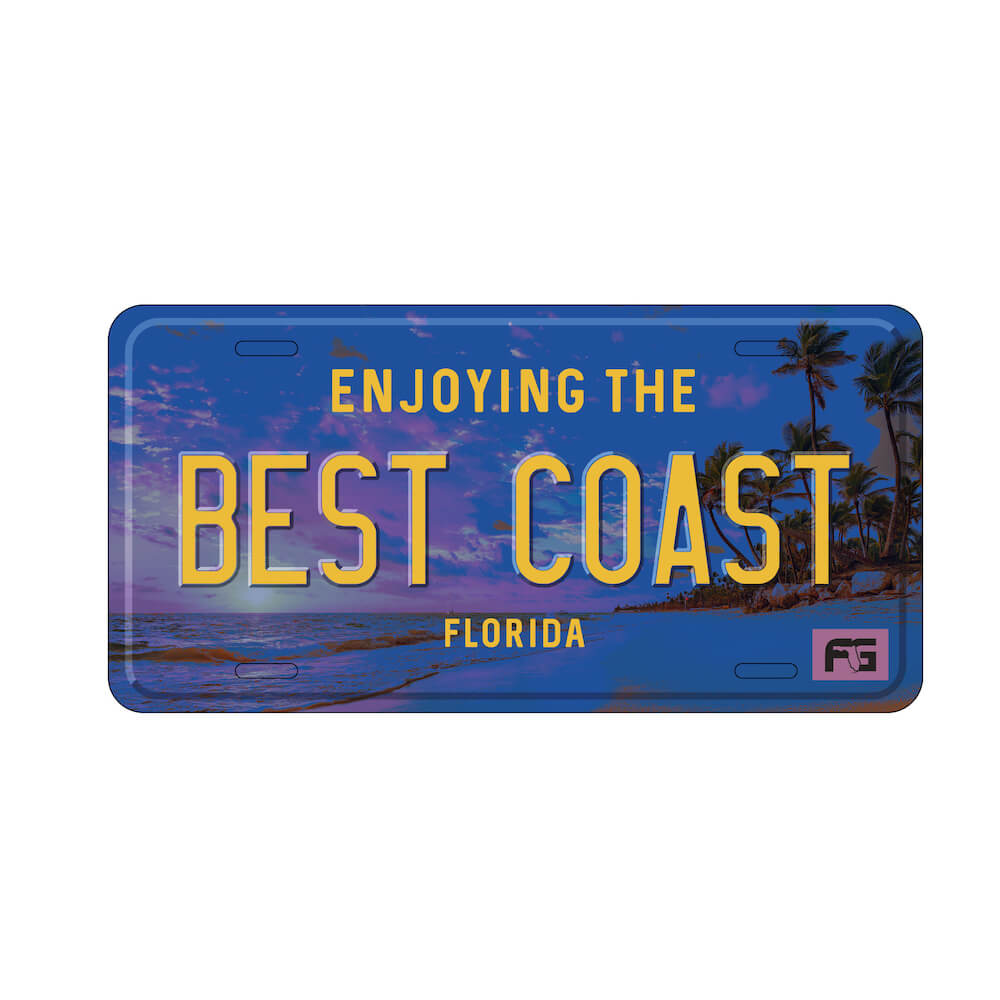 Enjoying the Best Coast License Plate