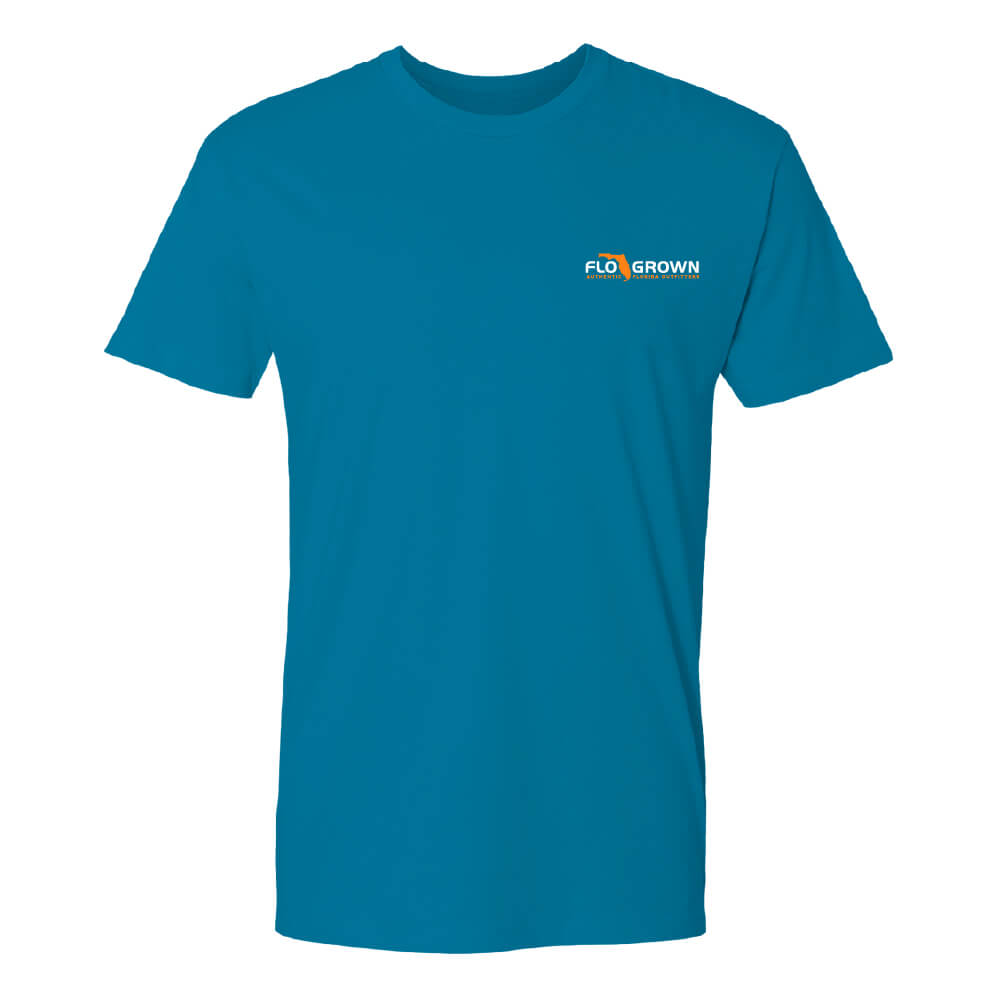 Front view with the FloGrown logo on the left chest.