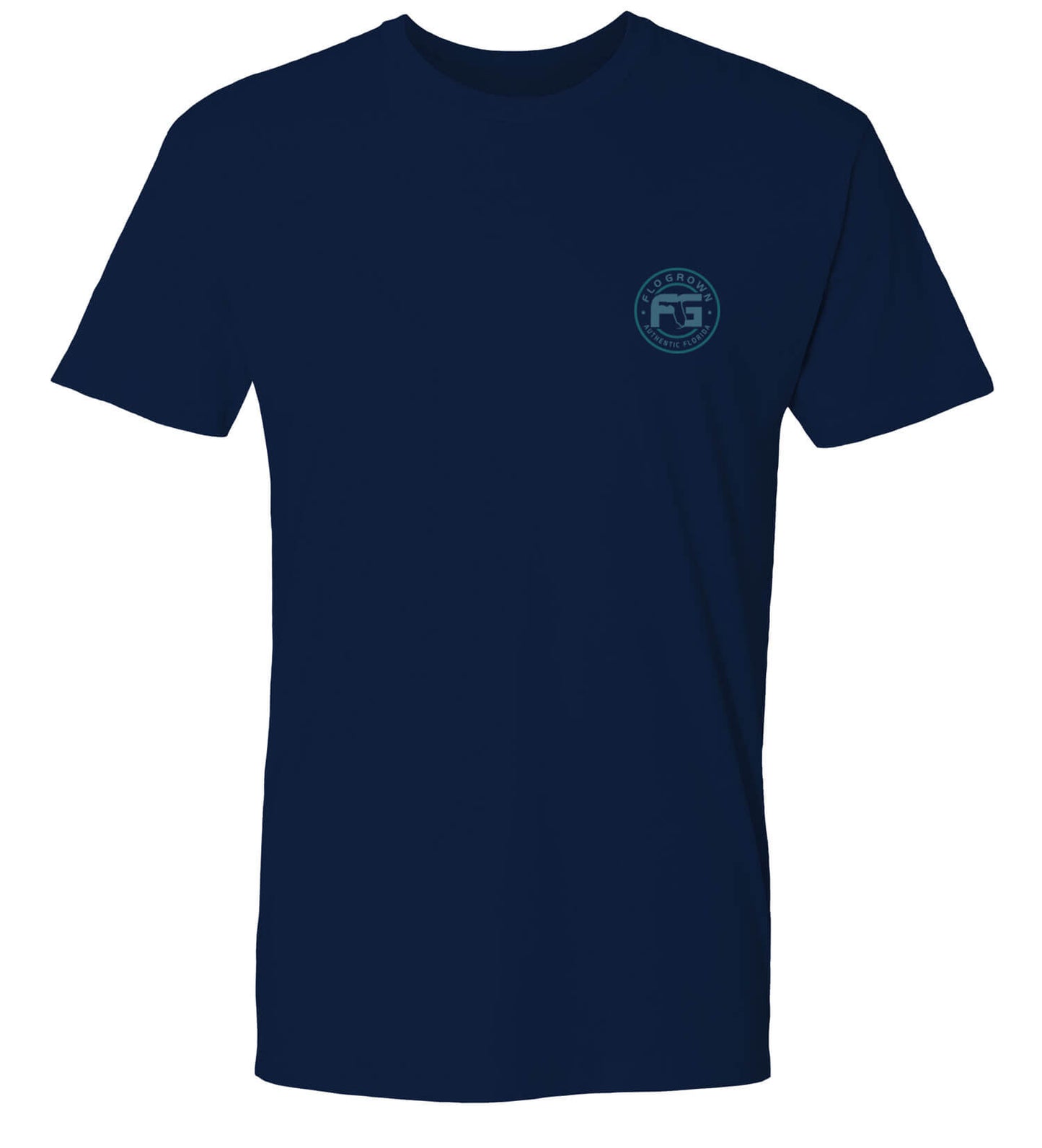 Front view featuring the FloGrown circular logo on the left chest.