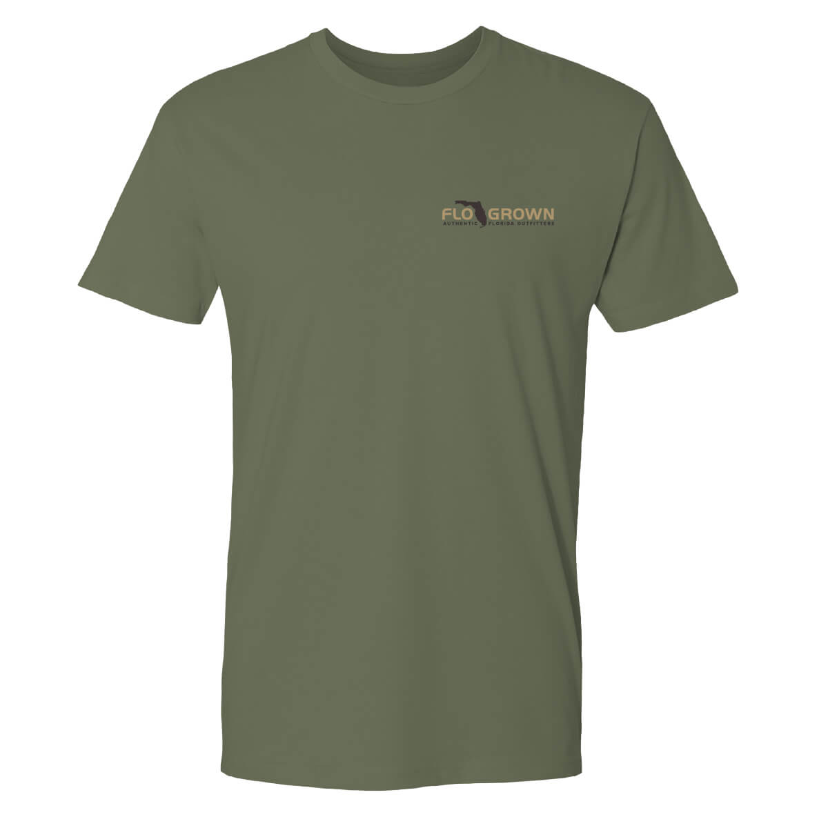 Front view with the FloGrown logo on the left chest.