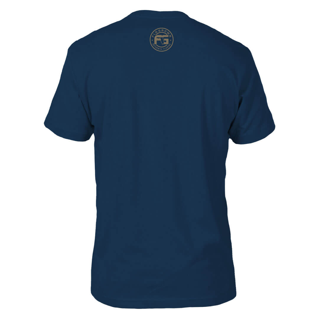 Back view with a FloGrown logo on the center back