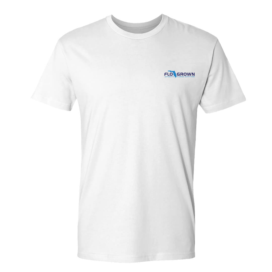 Front view featuring the FloGrown logo in blue on the left chest