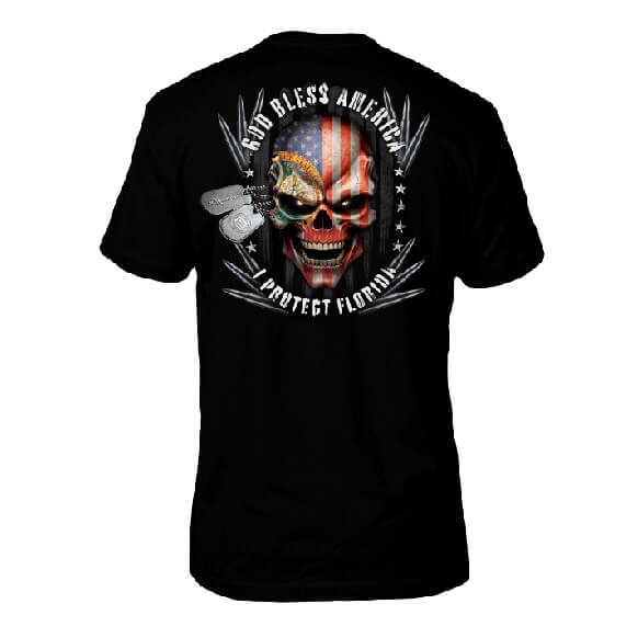 Florida & America Skull Tee