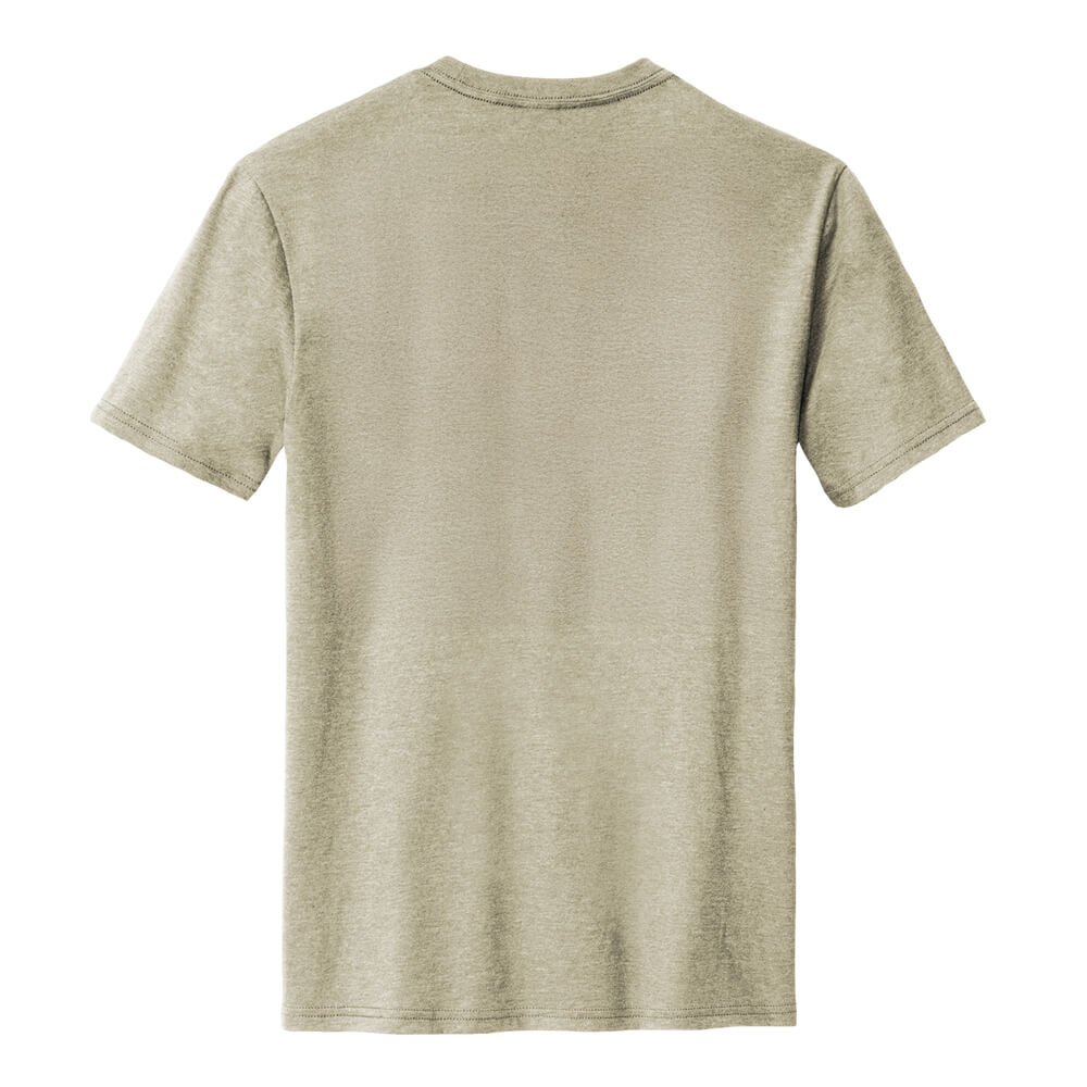 Beige t-shirt on a white background