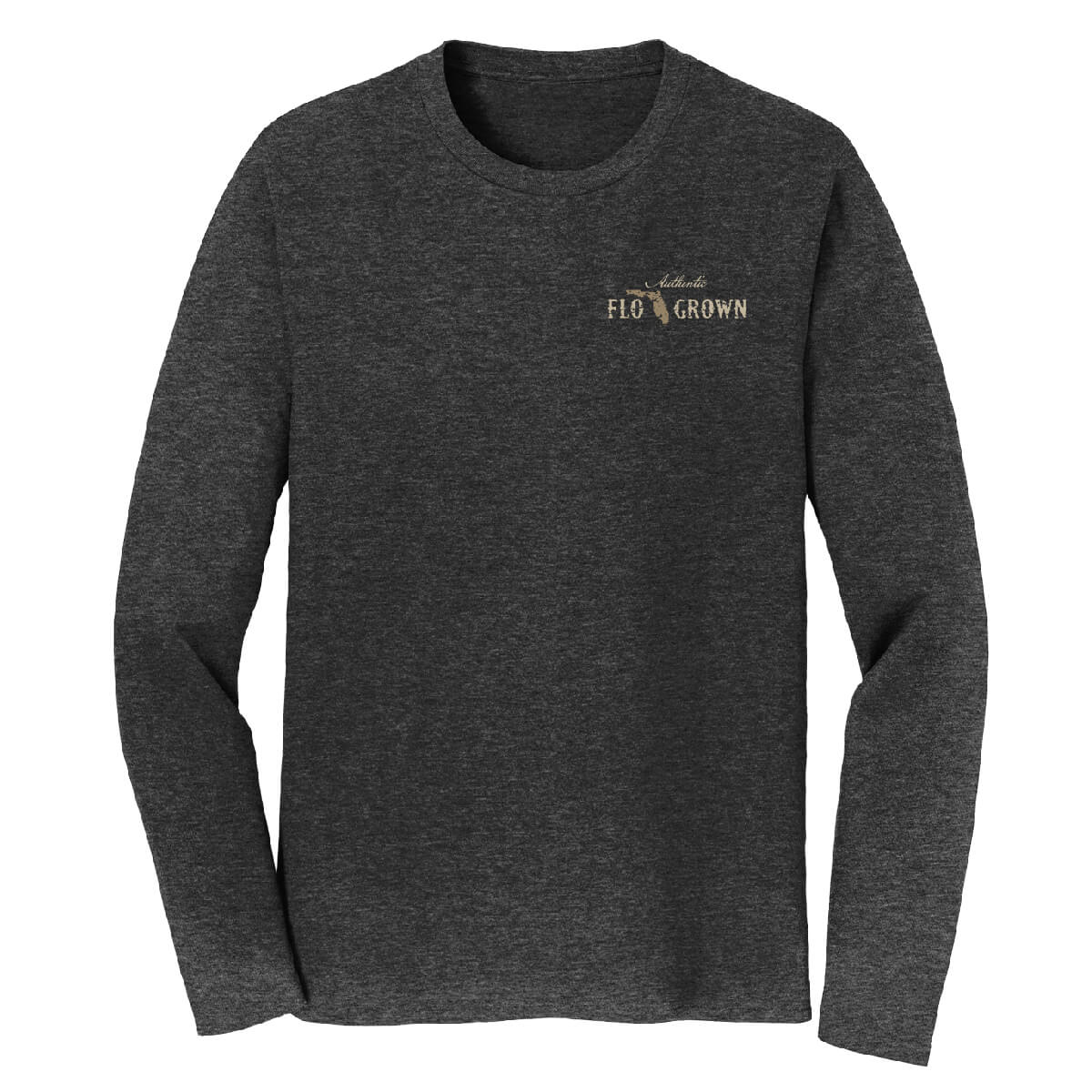 Front view with a FloGrown logo on the left chest