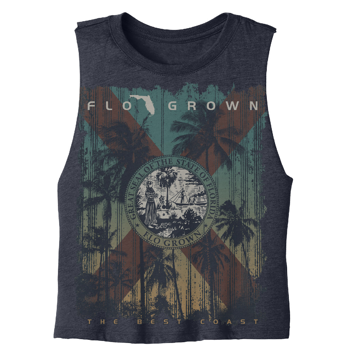 Sunset Flag Womens Tank