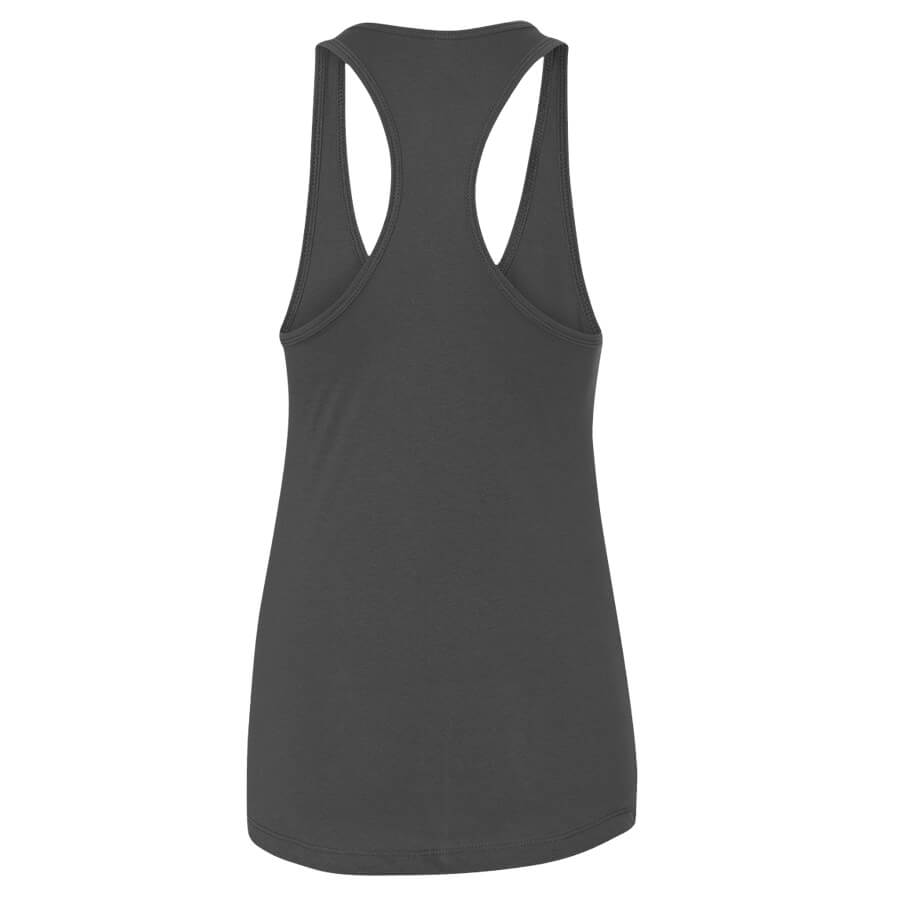 Back view showing a racerback.