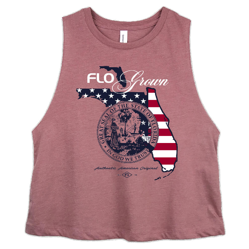 Star Spangled Florida Crop Top