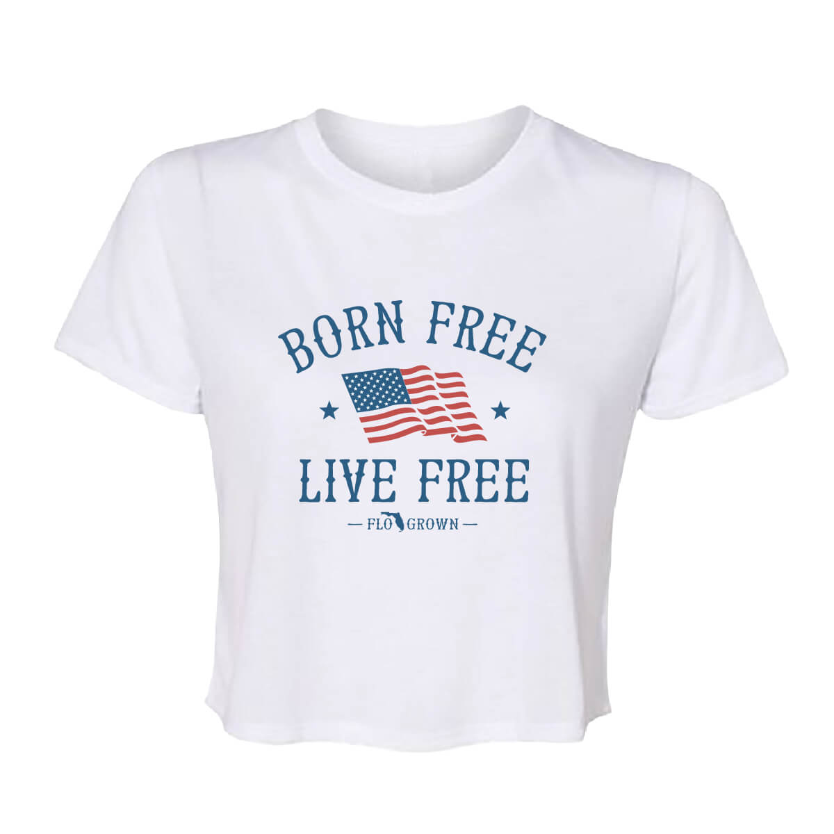 Born Free Flag Crop Top