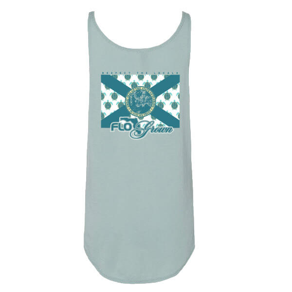Green Locals Turtle Flag Womens Tank
