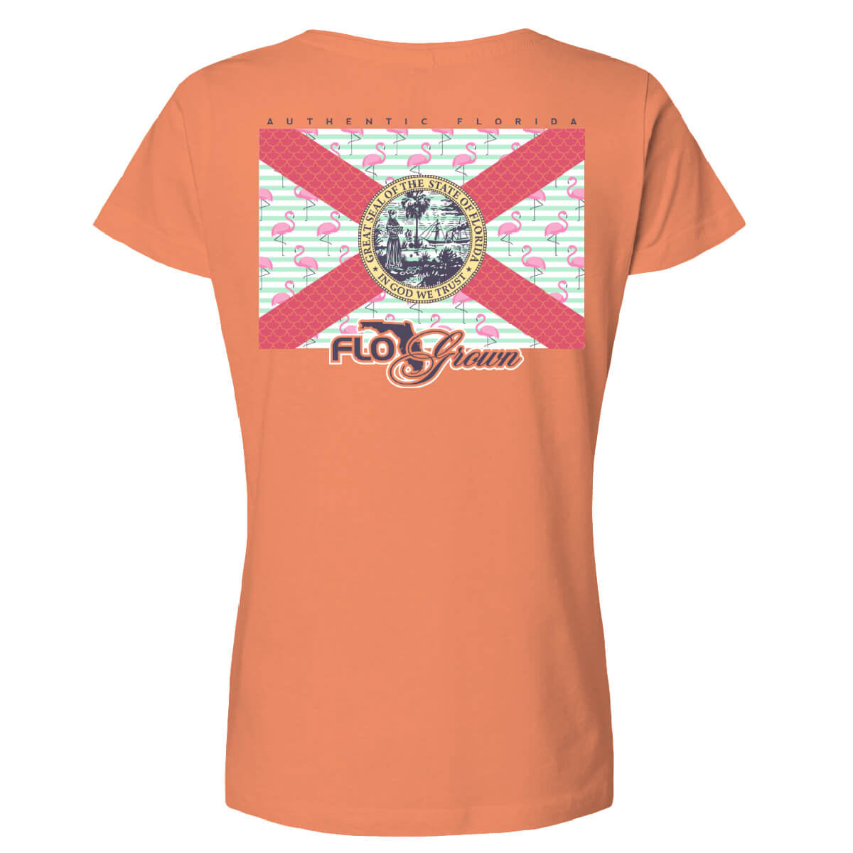 Flamingo Flag Womens Tee