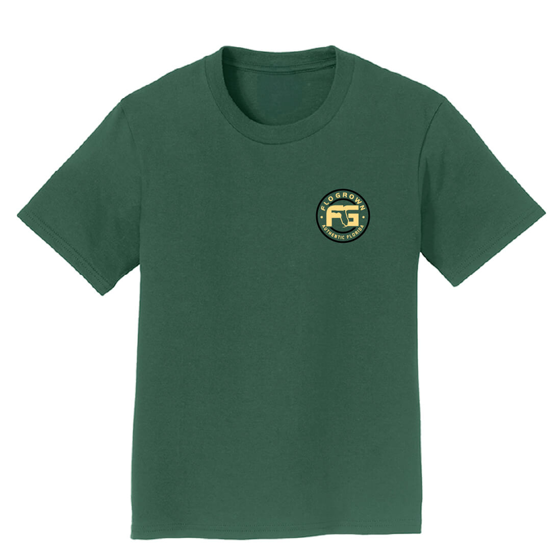 Front view with the FloGrown logo on the left chest.