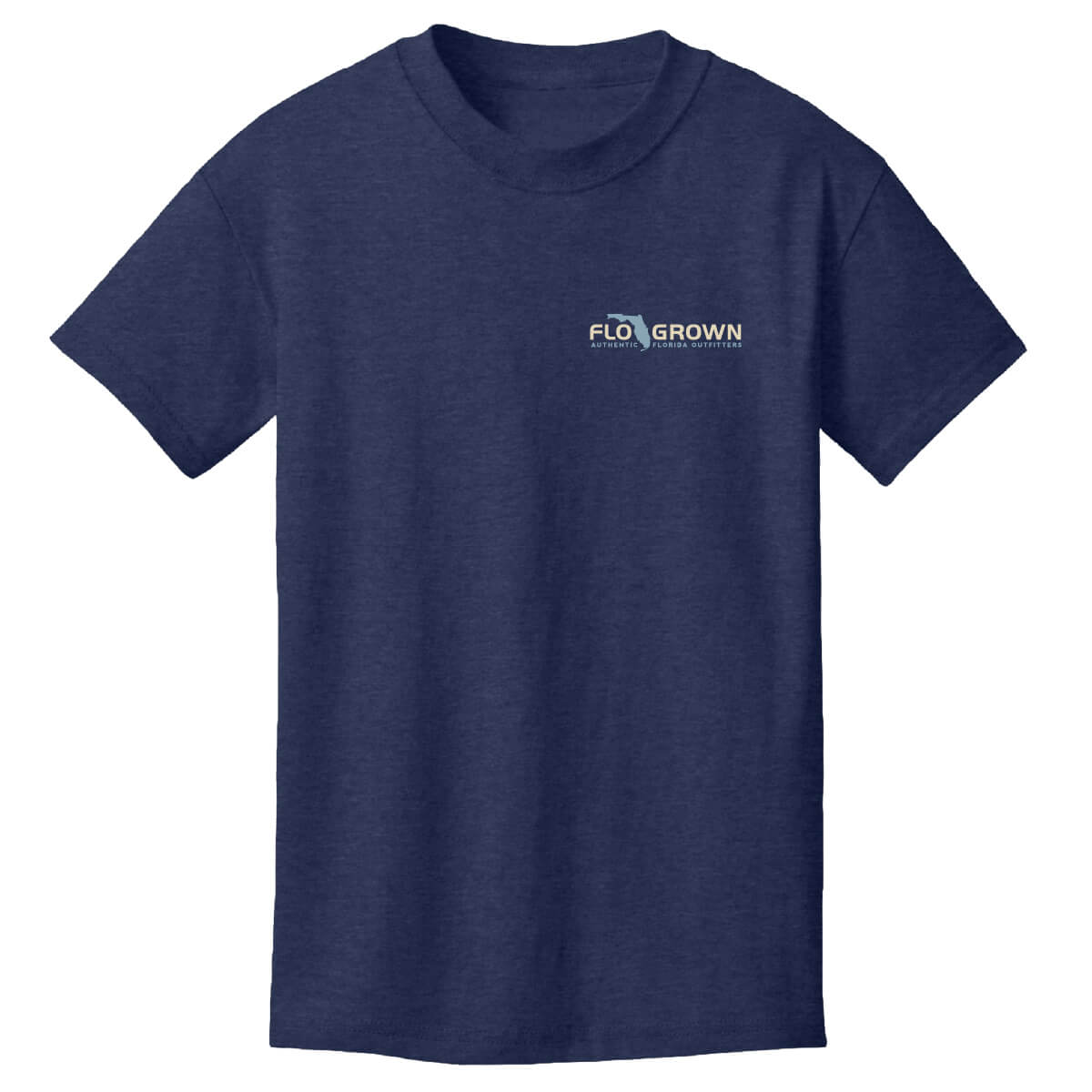 Front view with the FloGrown logo on the left chest.