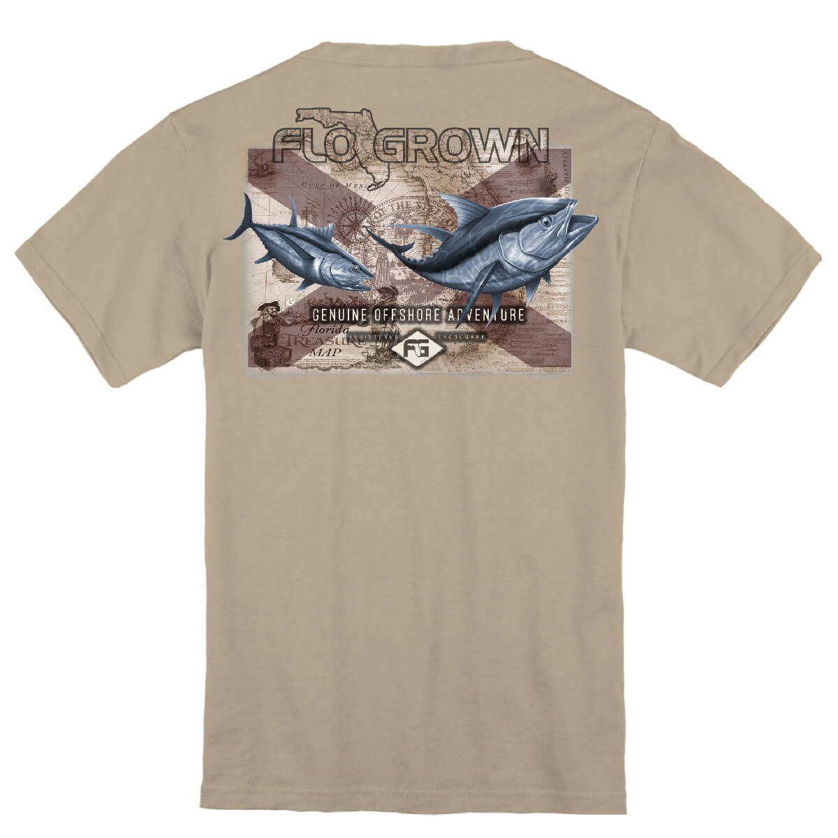 Tuna Over Map Youth Tee