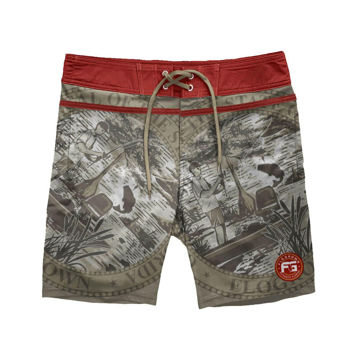 Fishing Seal Board Shorts