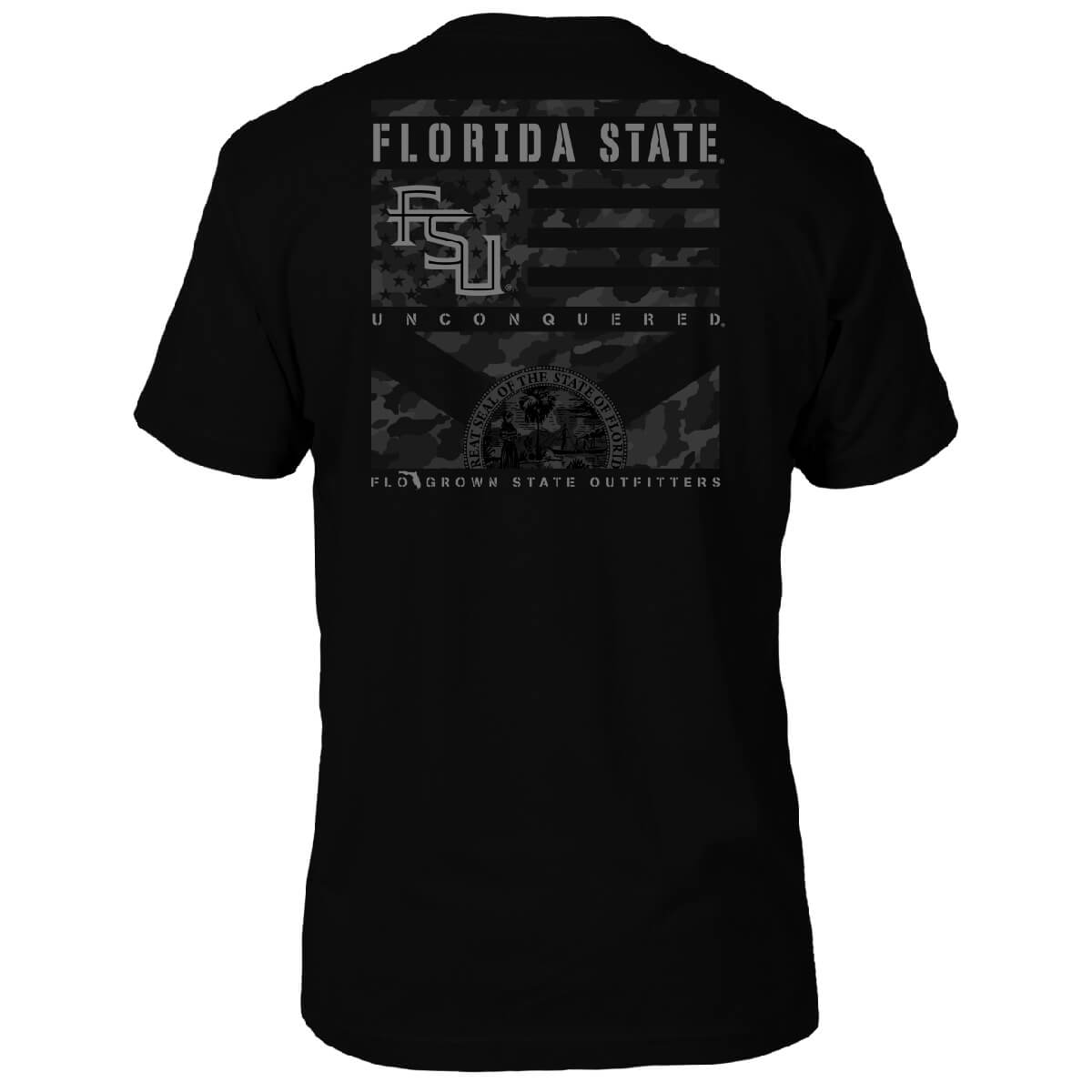 Florida State Seminoles Camo Flag Panels Tee