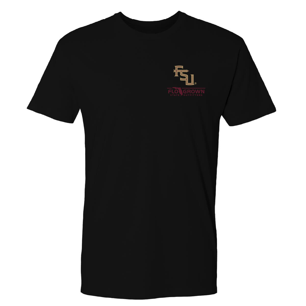 Front view featuring the FSU and FloGrown logos on the left chest.