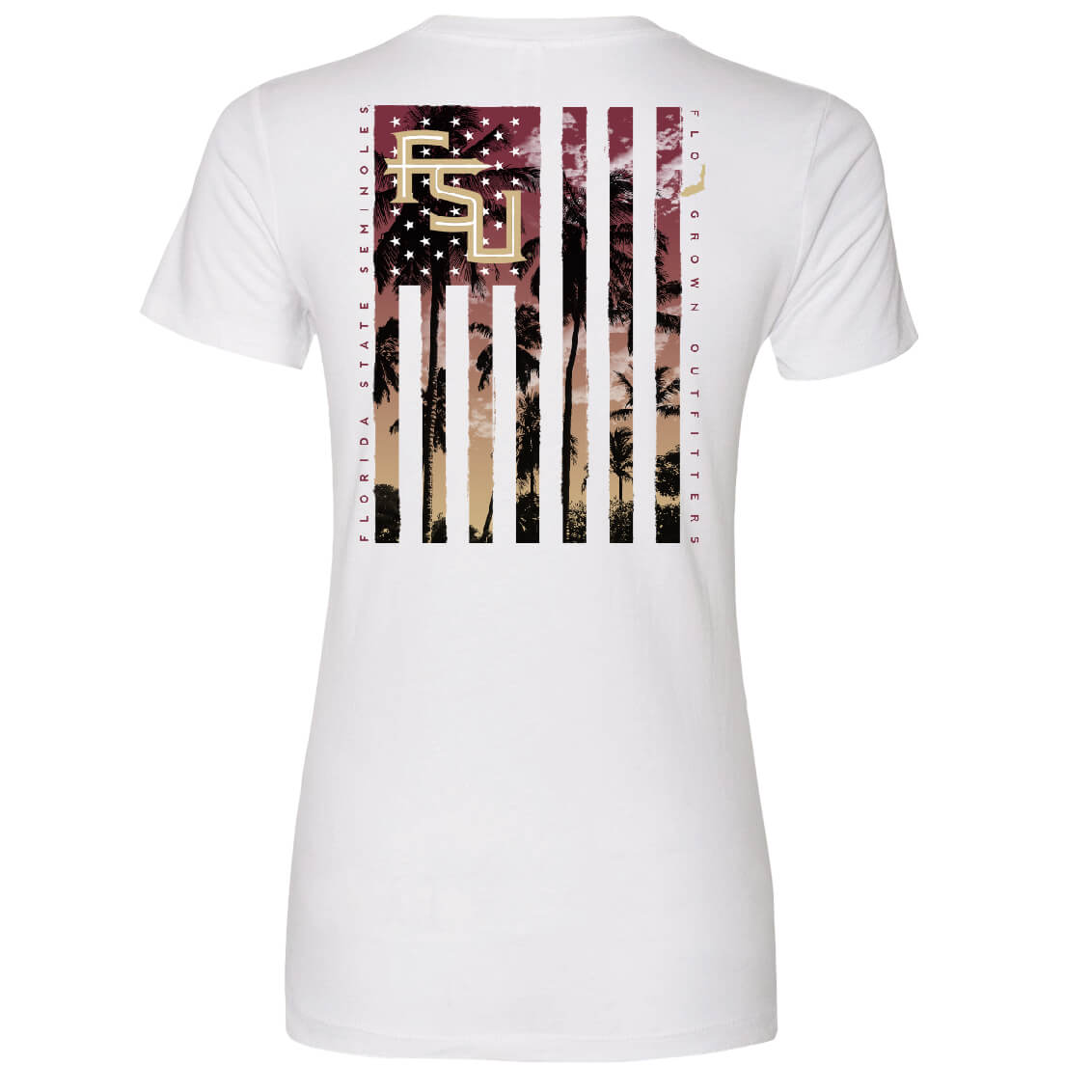 Florida State Seminoles Blue Skies Flag Women's Tee