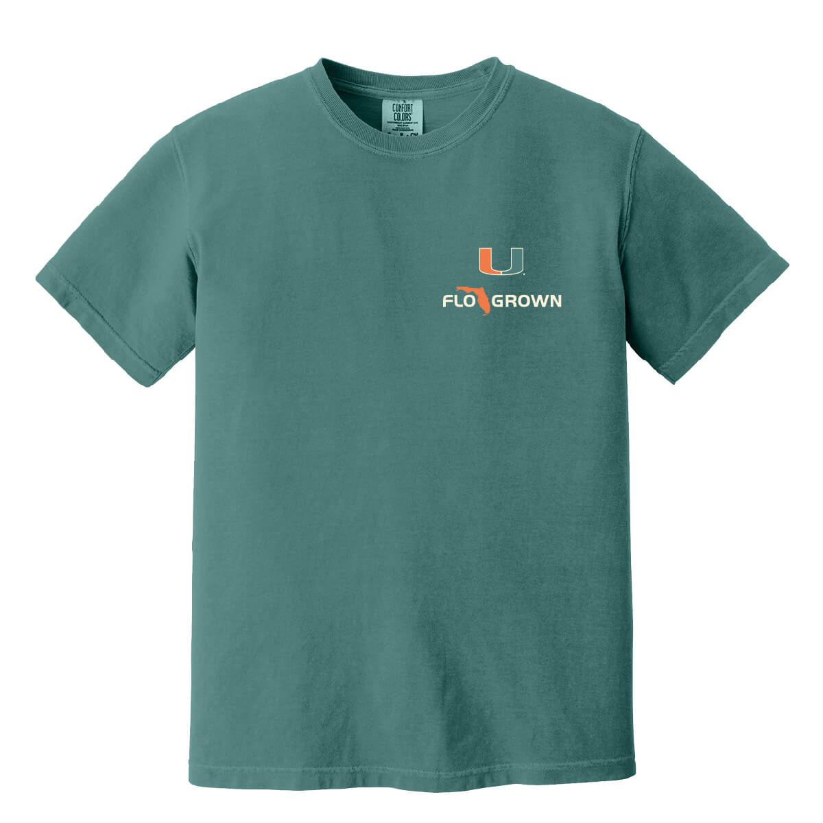 Front view featuring the UM and FloGrown logos on the left chest.