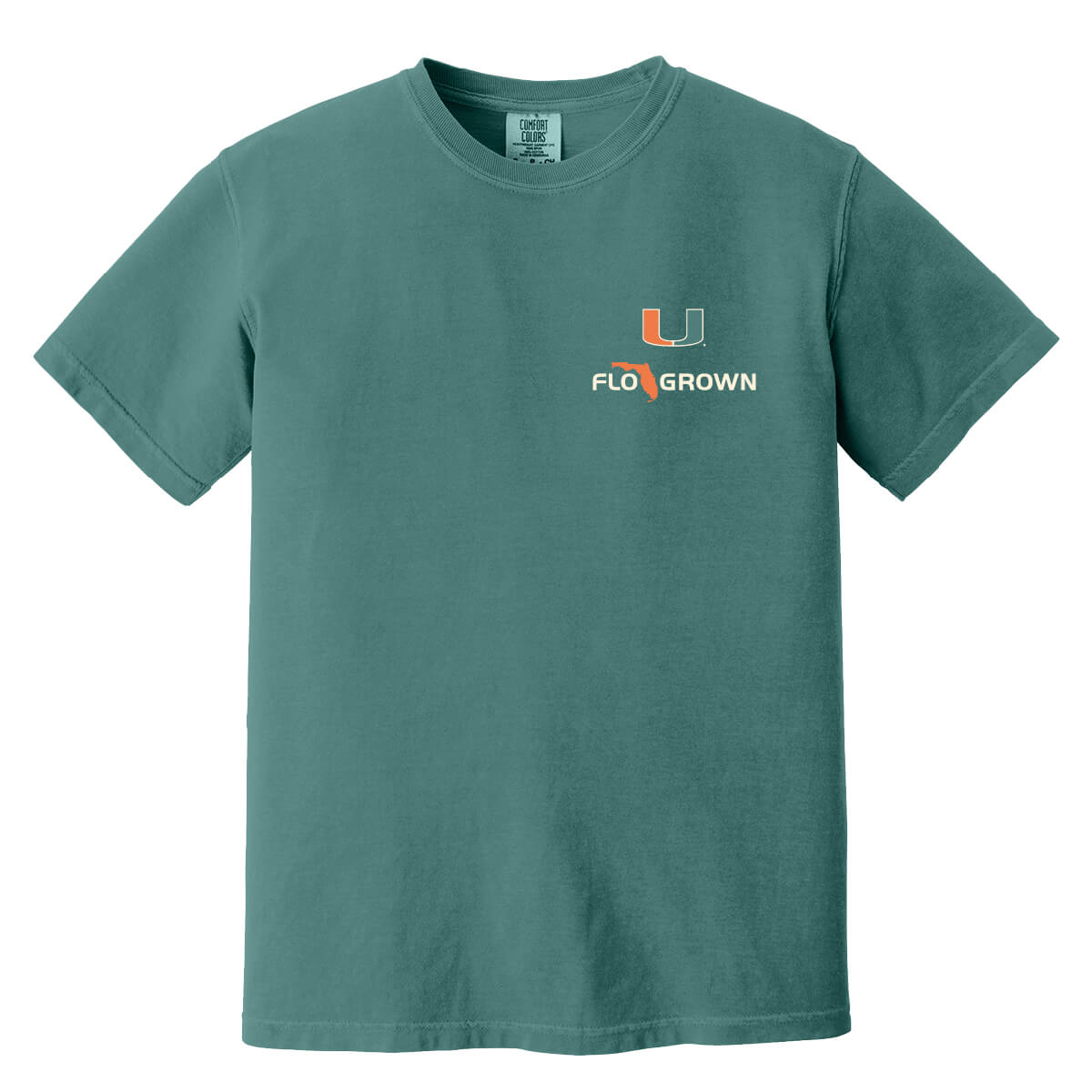 Front view featuring the UM and FloGrown logos on the left chest.