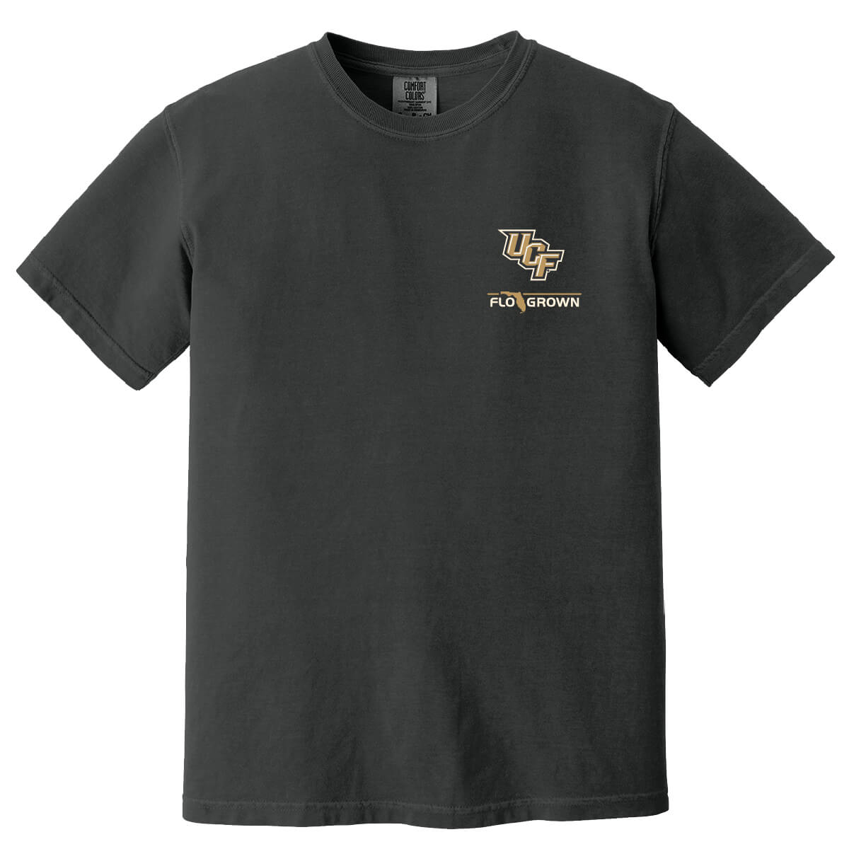 Front view with the UCF logo and the FloGrown logo on the left chest.