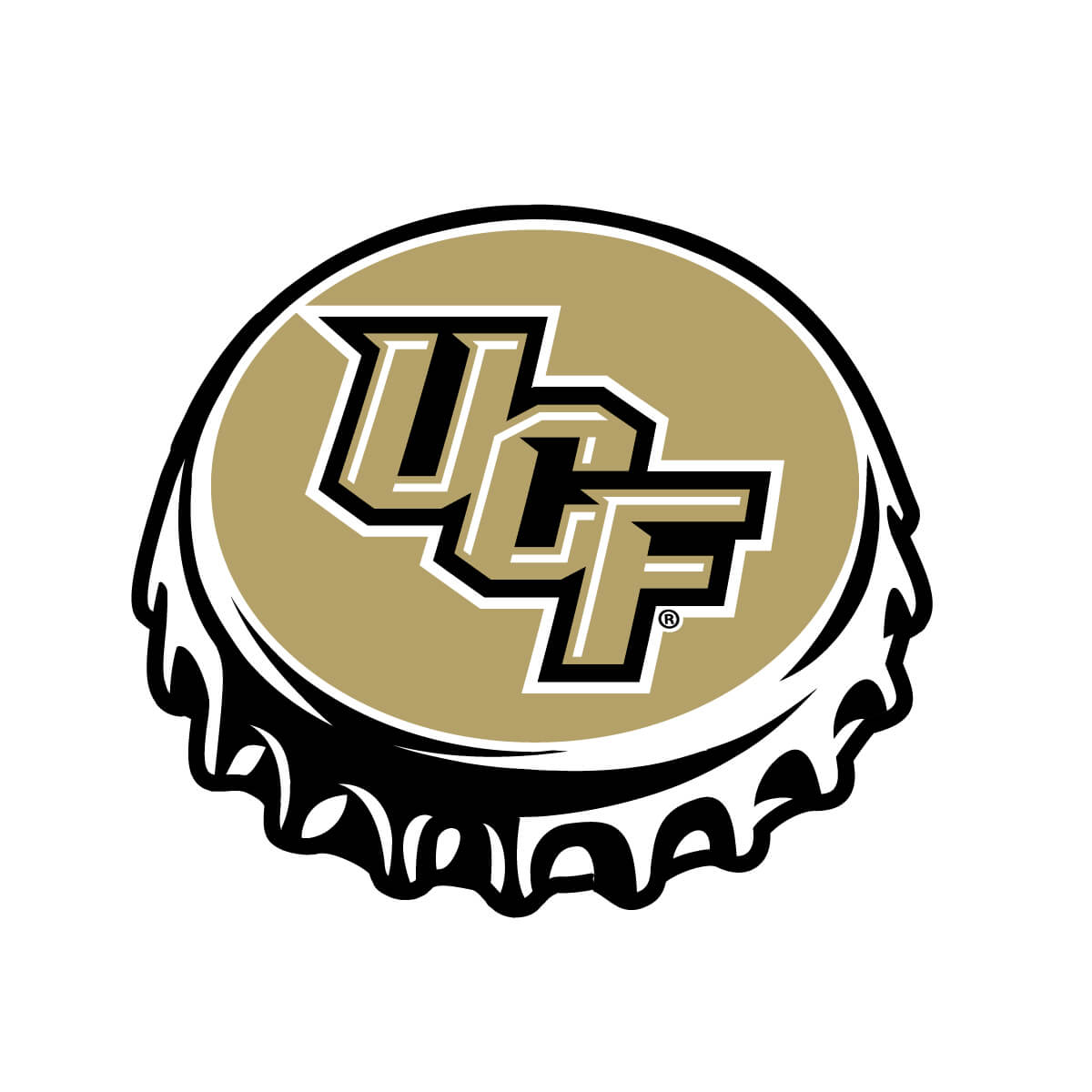 UCF Knights Logo Soda Cap Decal