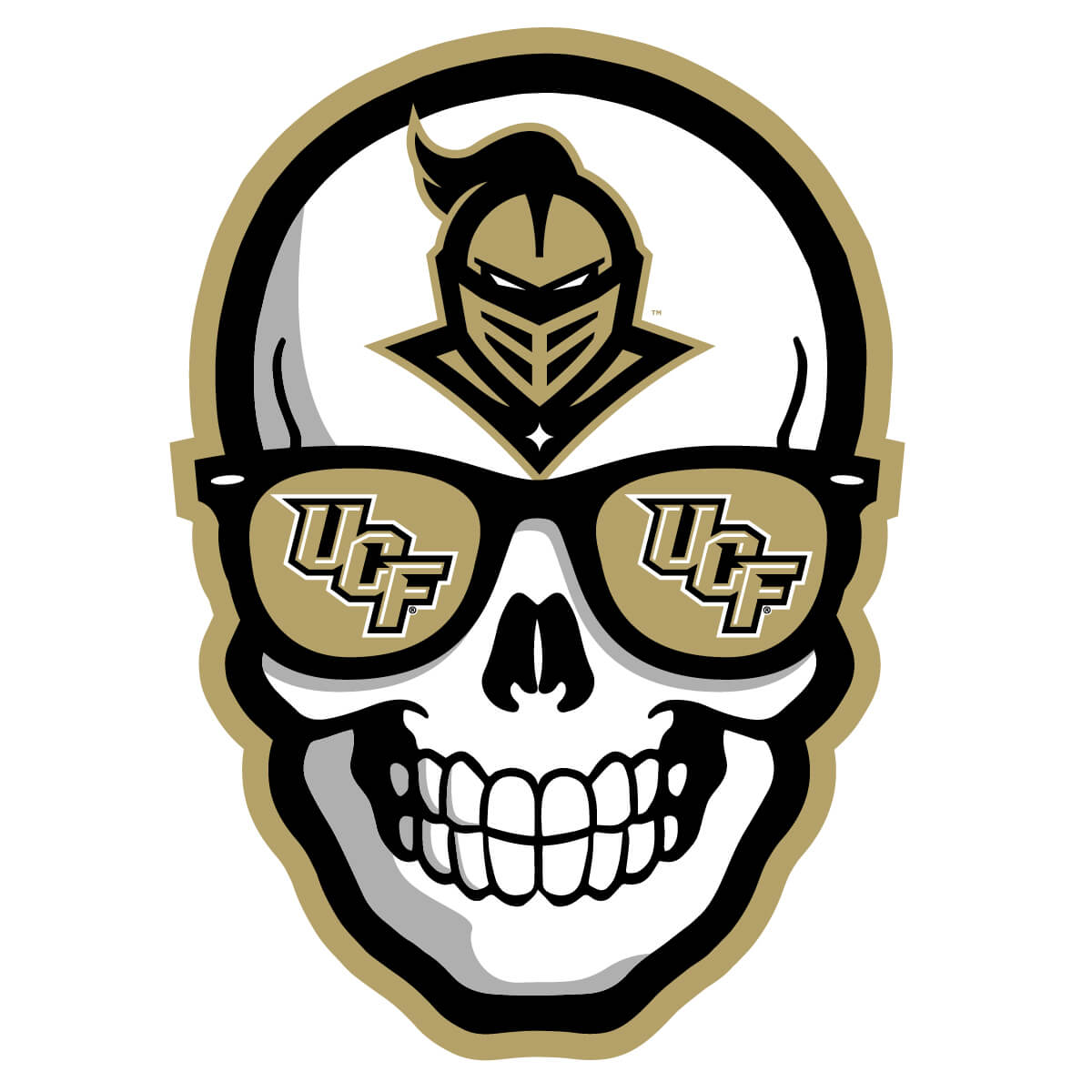 UCF Knights Skully Decal