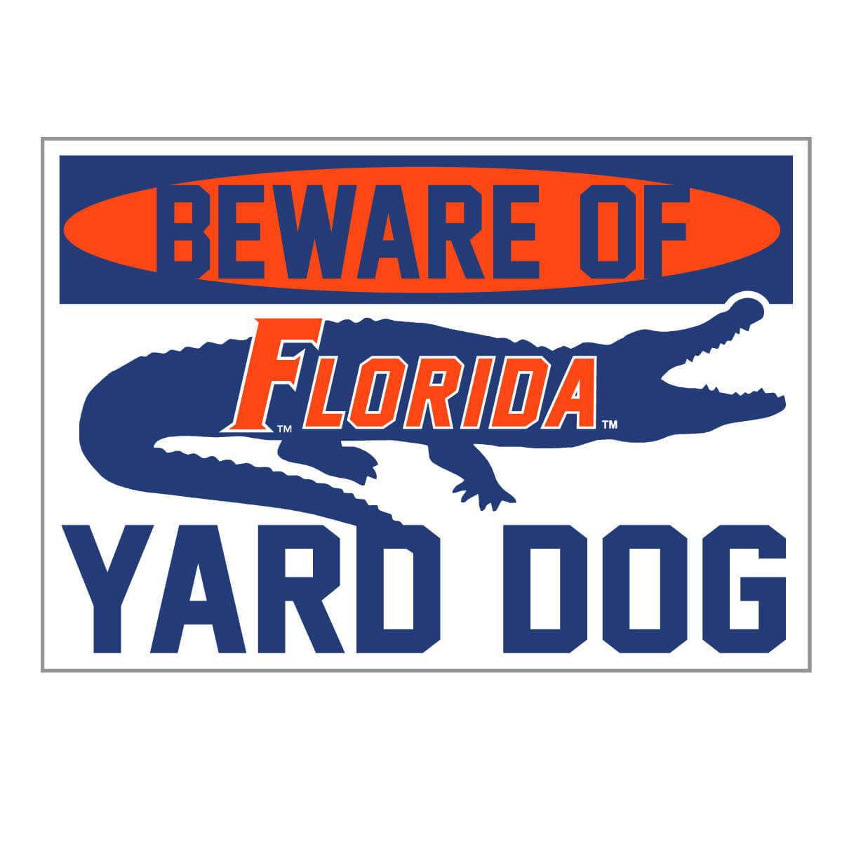 Florida Gators Yard Dog Decal
