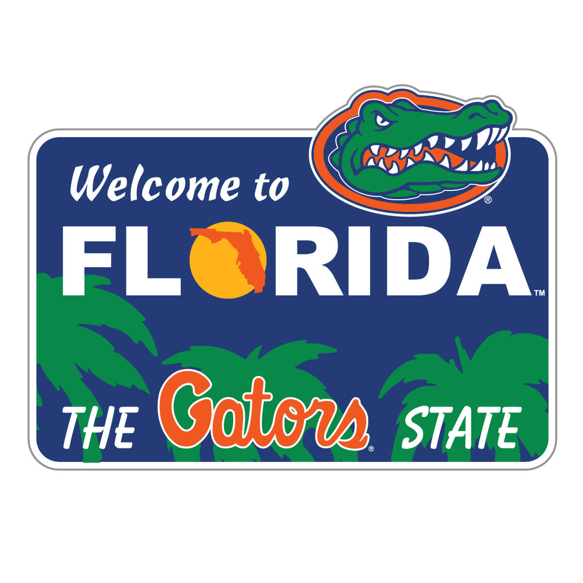 Florida Gators Welcome Sign Decal
