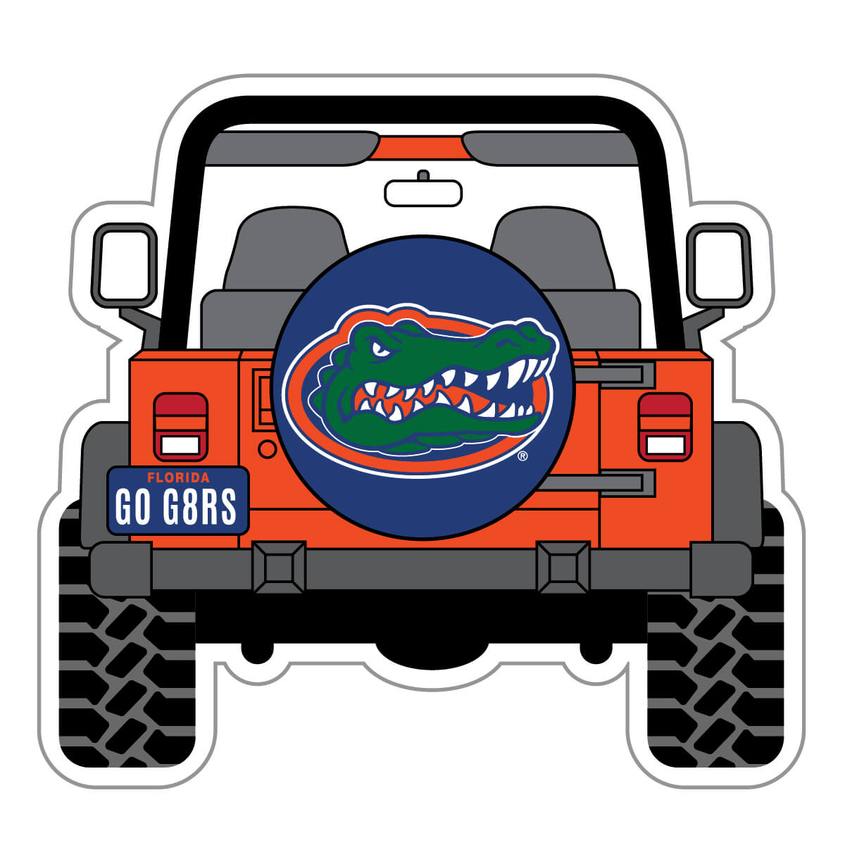 Florida Gators Jeep Decal