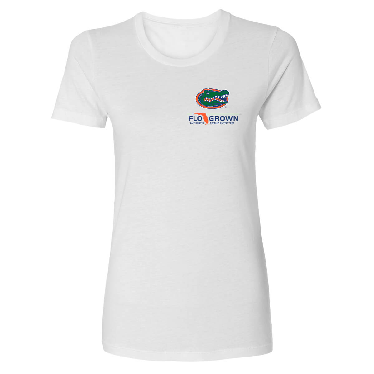 Front view featuring the Florida Gators and FloGrown logos on the left chest