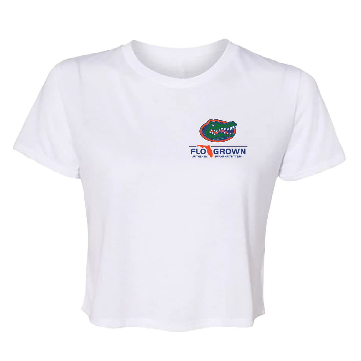 Front view featuring the Florida Gators and FloGrown logos on the left chest