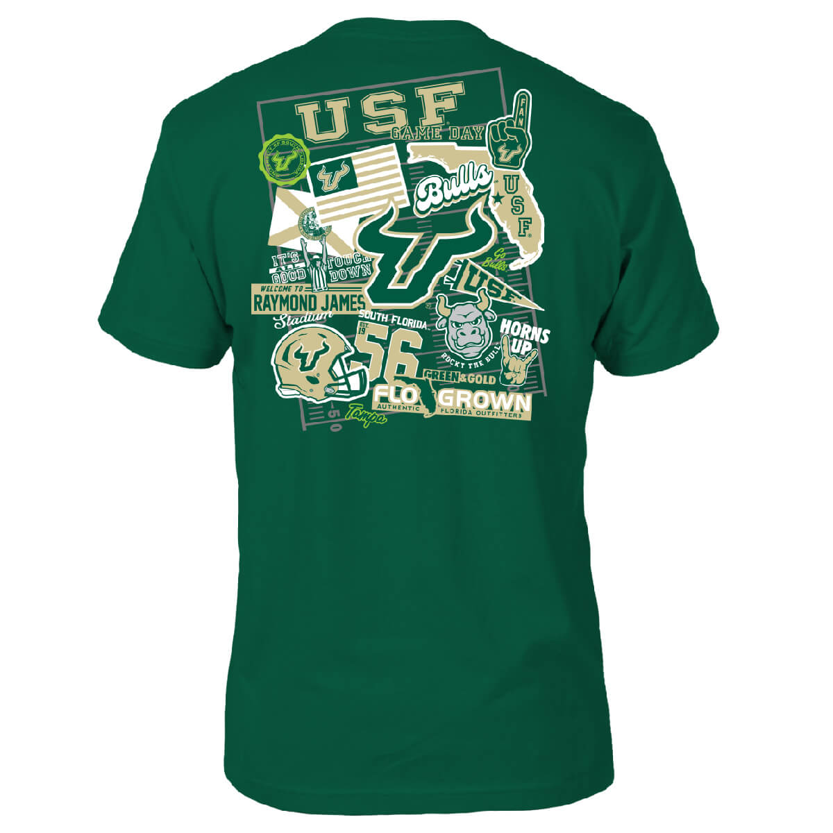 South Florida Bulls Sticker Tee