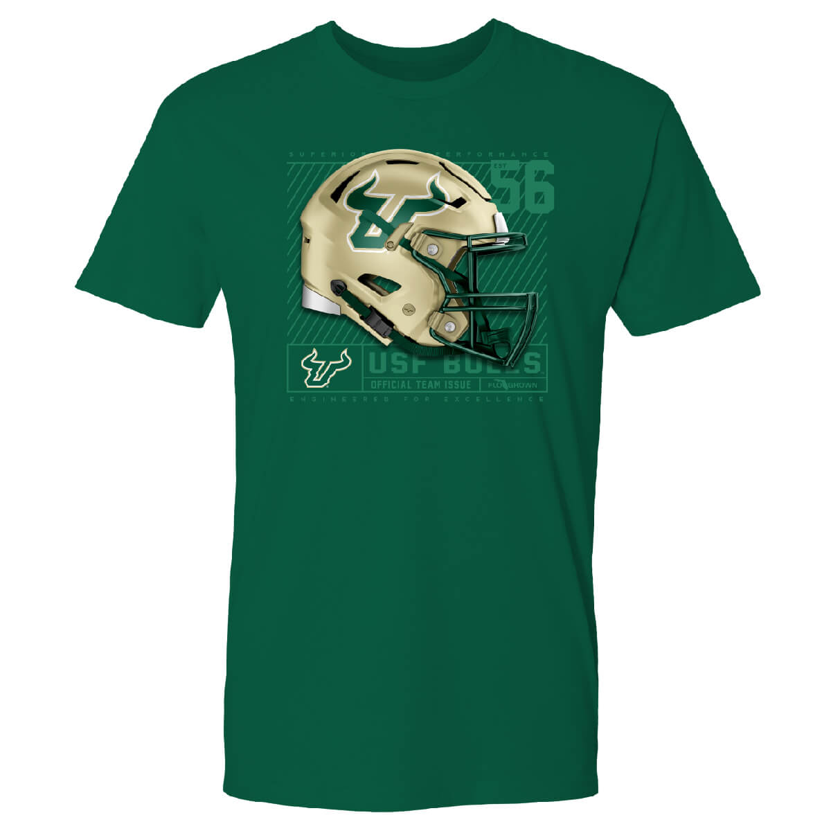 South Florida Bulls Team Helmet Tee