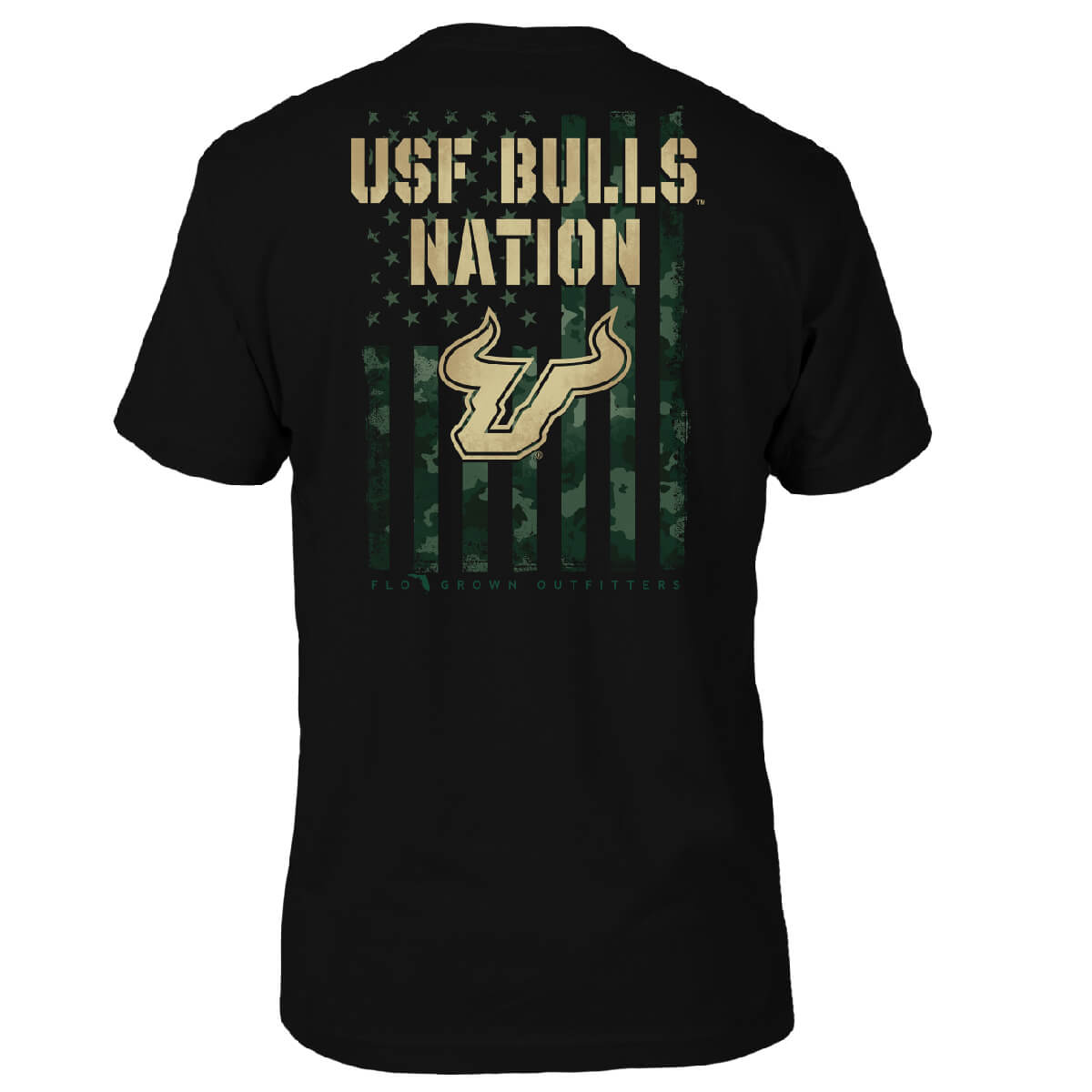 South Florida Bulls Team Camo Flag Tee