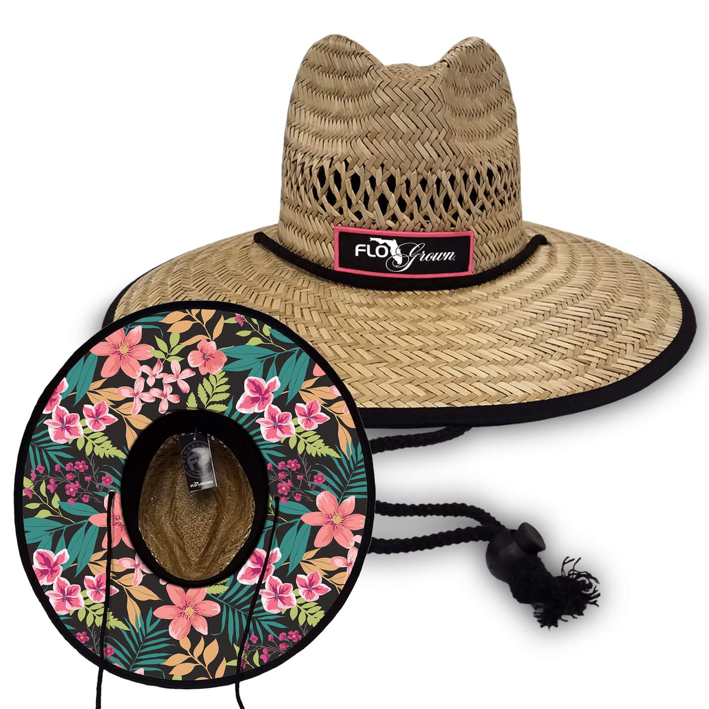 Floral Straw Hat