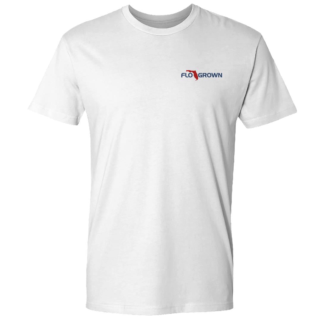 Mud White and Blue Tee (front)