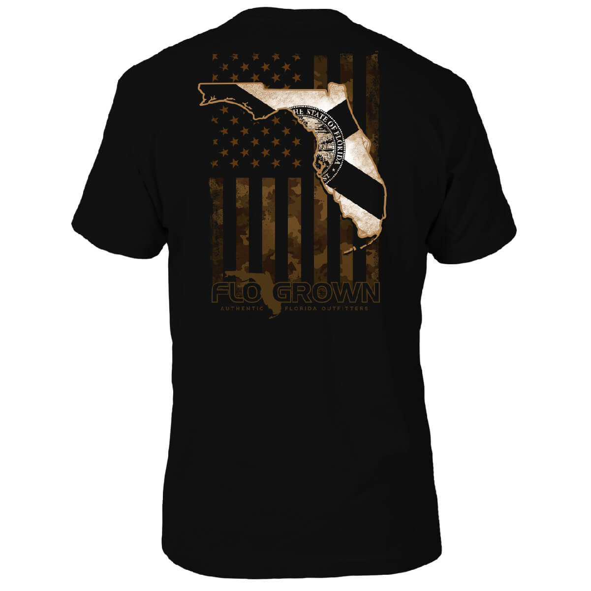 US Camo Flag Tee - Back