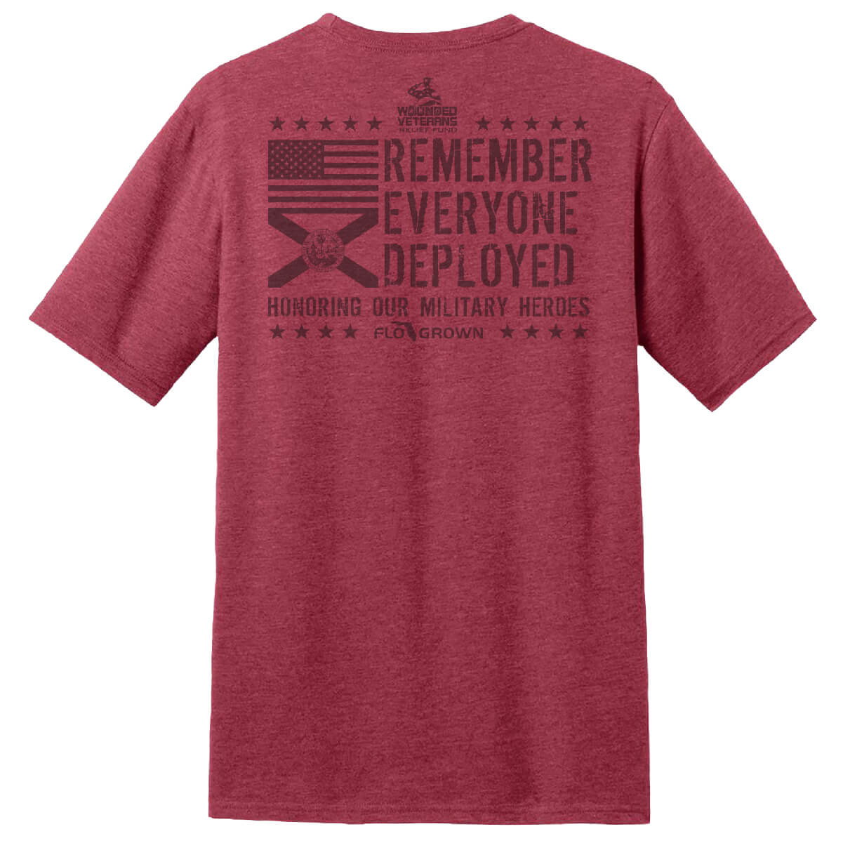 Red Shirt Friday Stencil Tee - Back