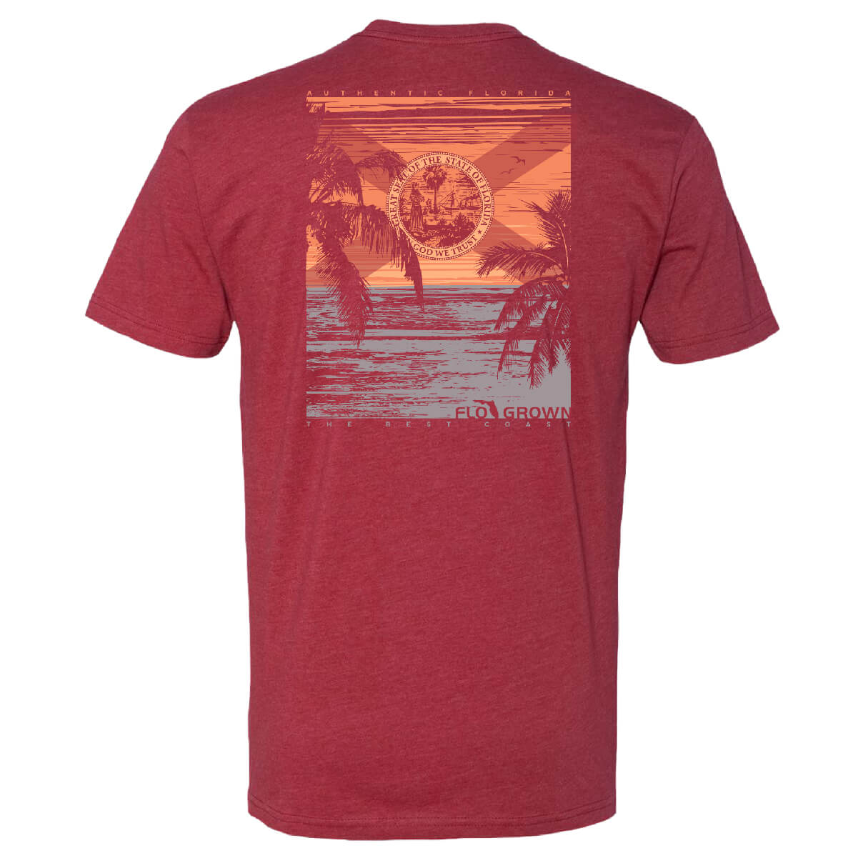 Retro Beach Poster Tee - Back