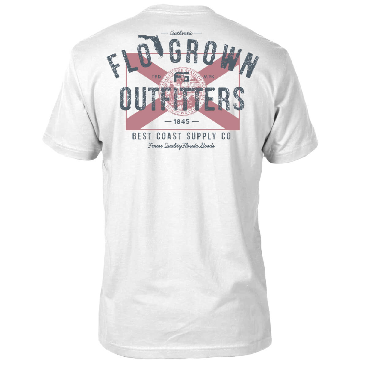Faux Pocket Flag Tee - Back