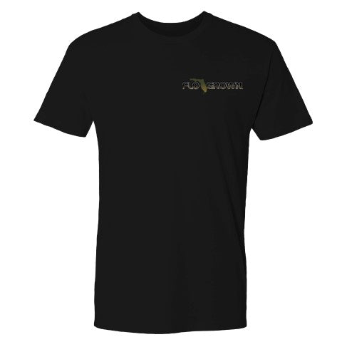 FloGrown Swimming Gator Black Tee