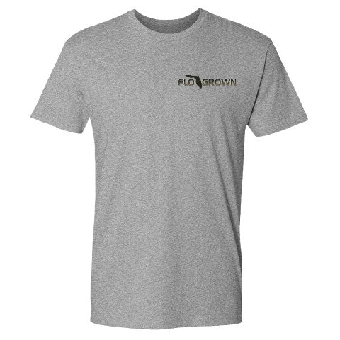 FloGrown Swimming Gator Tee (gray-front)